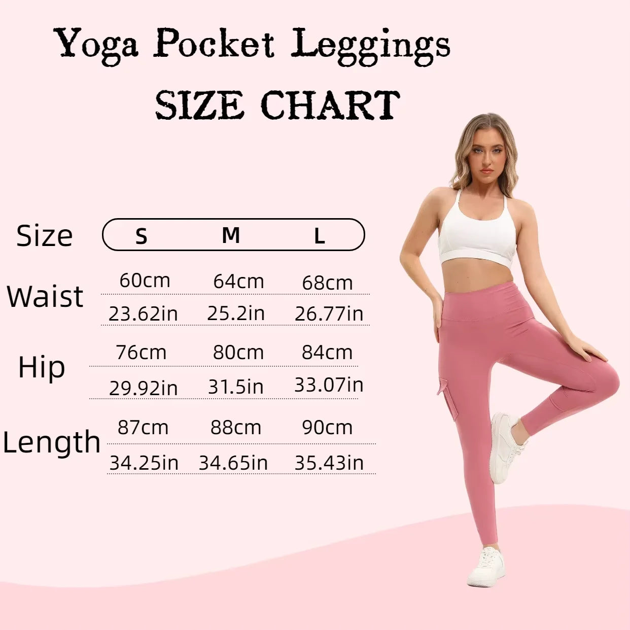 Womens High Waist Gym Leggings With Pockets Three Pack