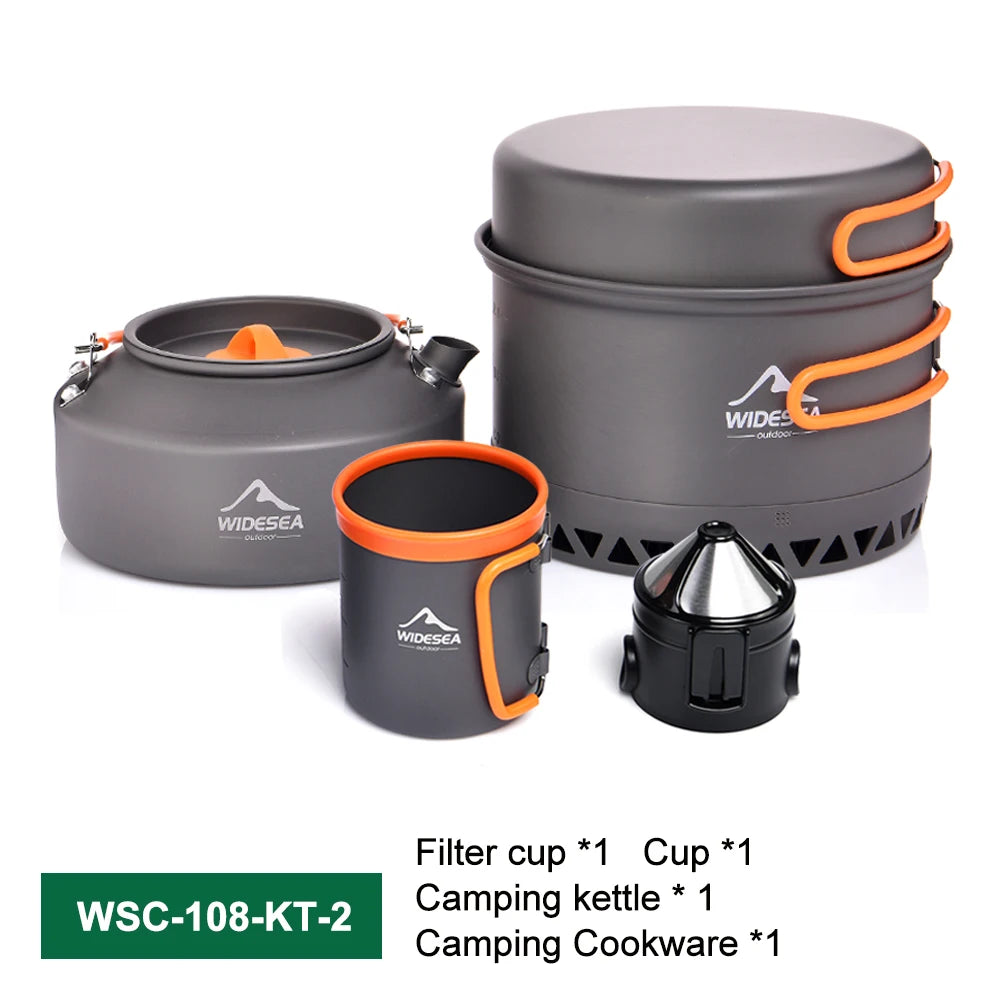 Widesea Camping Cookware Set Outdoor Tableware Kit