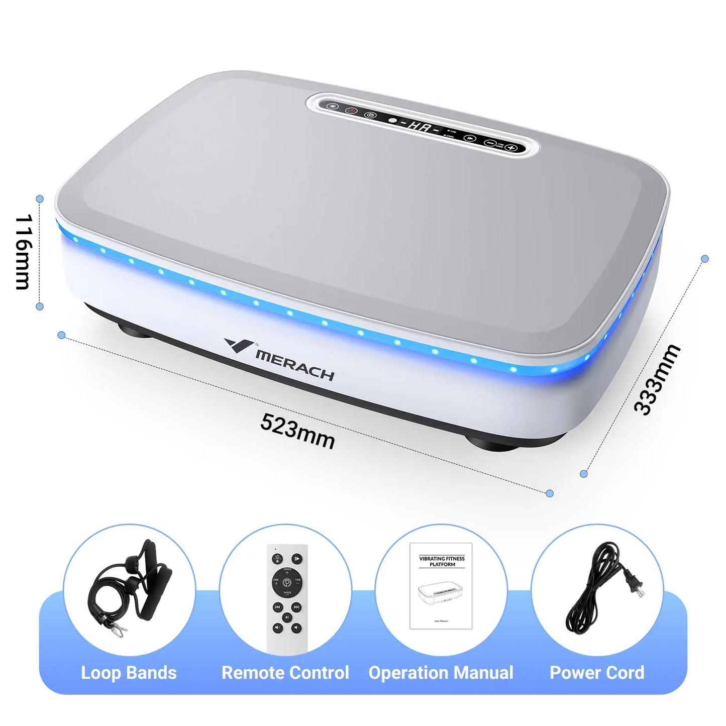 MERACH Vibration Plate Exercise Machine For Body Workout