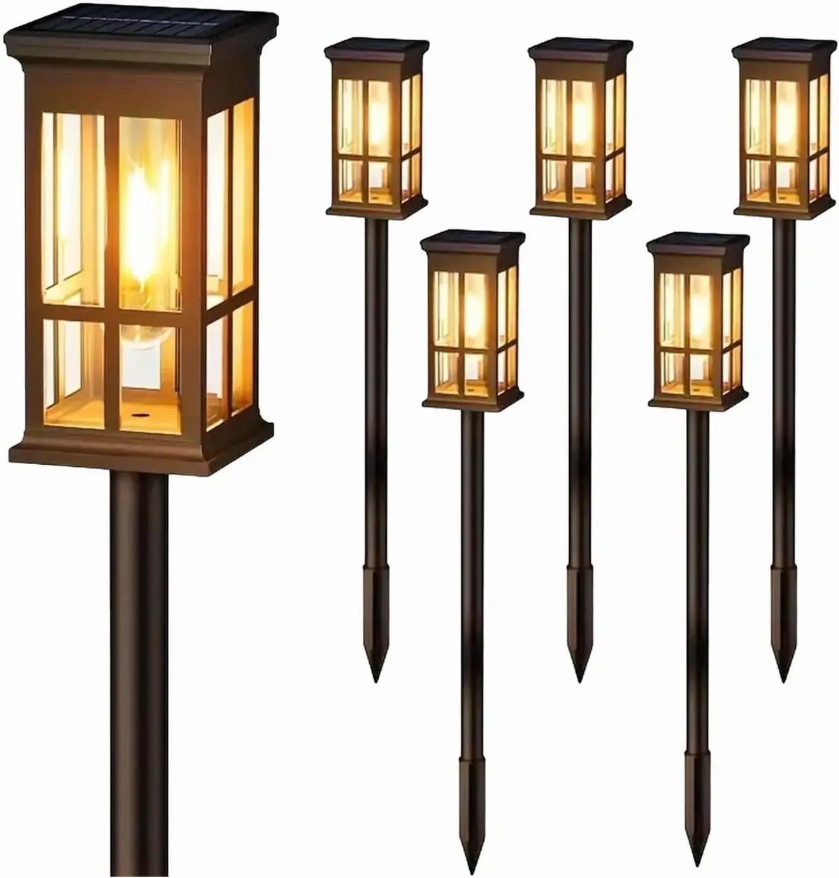 Solar Outdoor Pathway Lights Waterproof LED Garden Decor