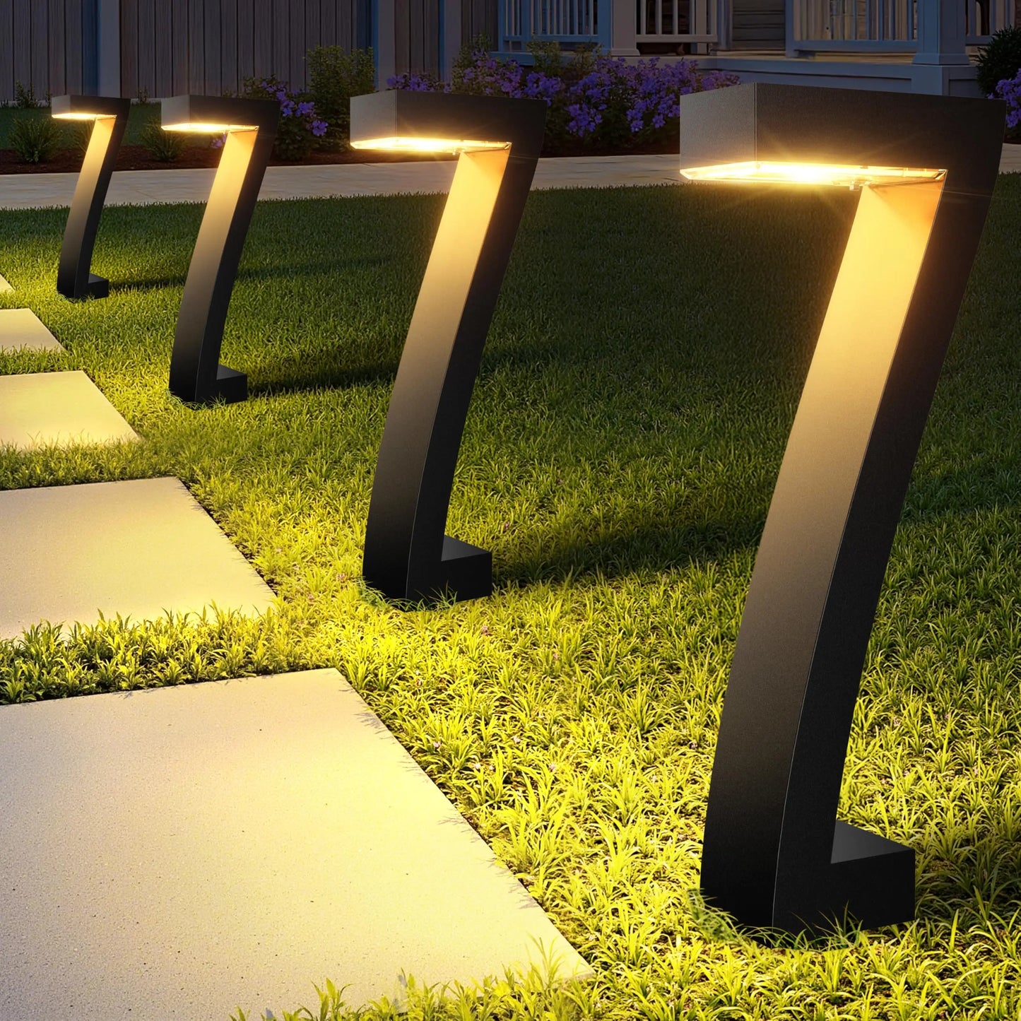 Solar LED Outdoor Pathway Garden Lights