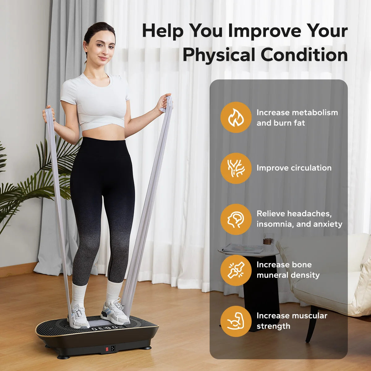 MERACH Vibration Plate for Whole Body Workout