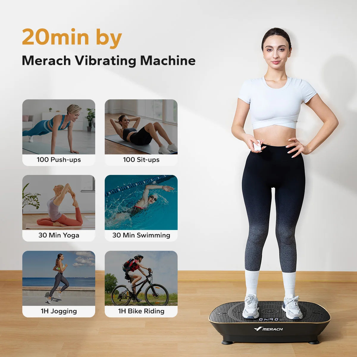 MERACH Vibration Plate for Whole Body Workout