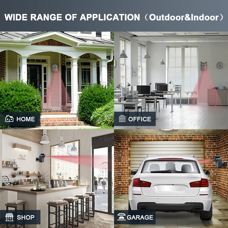 HTZSAFE Wireless Driveway Alarm With PIR Motion Detector