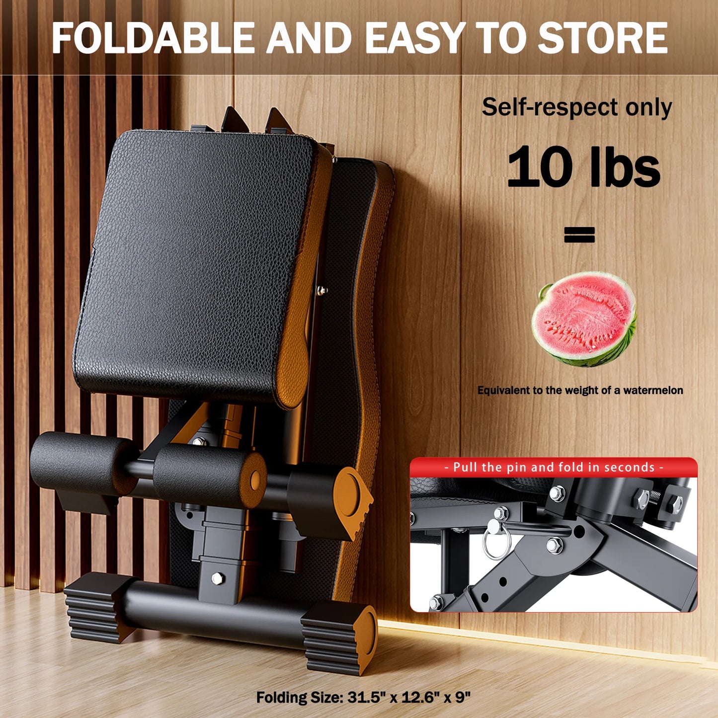 Adjustable Foldable Weight Bench for Full Body Workout
