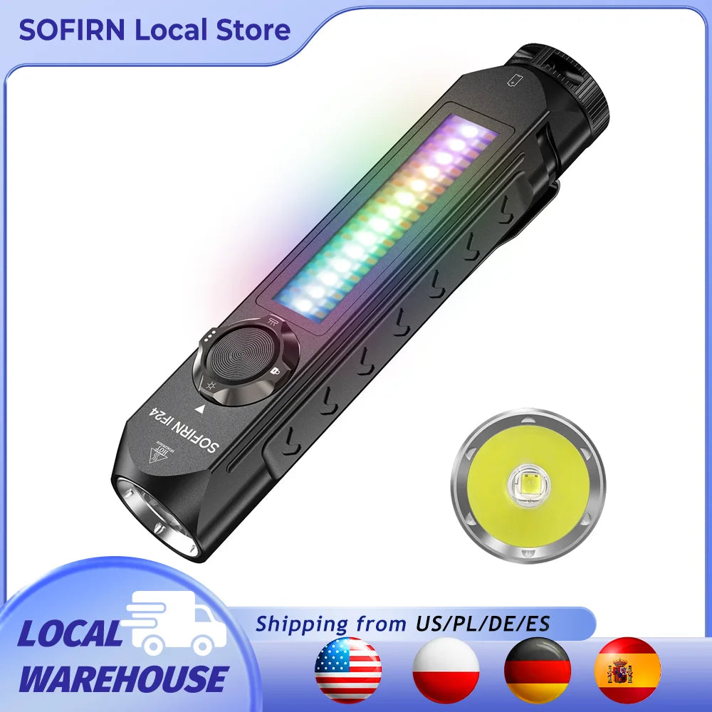 Sofirn IF24 RGB LED Flashlight With Magnetic Charging
