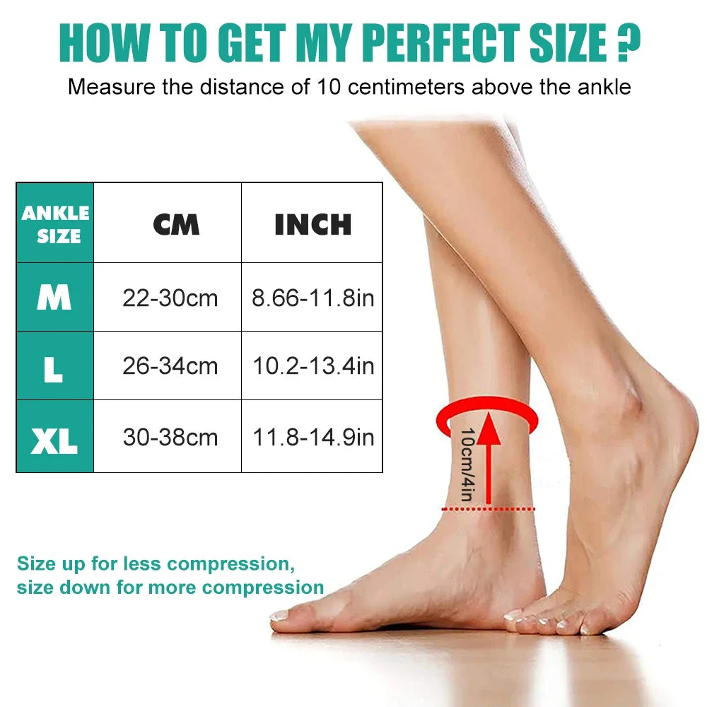 STAWIN Ankle Brace Compression Sleeve For Injury Recovery