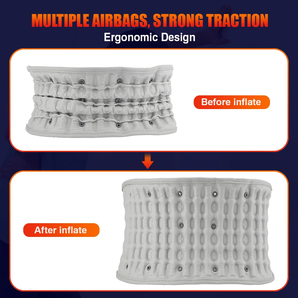 Pastsky Inflatable Lumbar Heating Massage Belt
