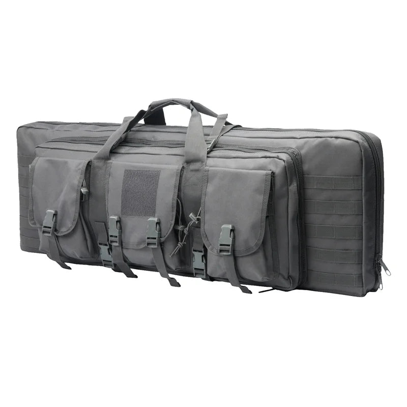 LQARMY Tactical Double Rifle Case With MOLLE Bag