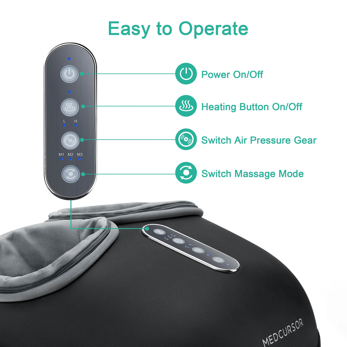 Medcursor Heated Shiatsu Foot Massager For Pain Relief