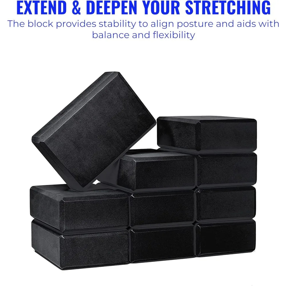 YTYIN Hello Fit Yoga Blocks EVA Foam 20 Pack