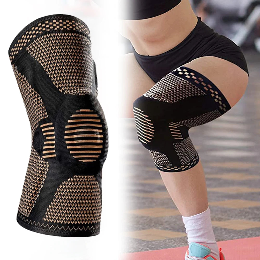 Orthopedic Knee Brace Support Copper Nylon Patella Protector