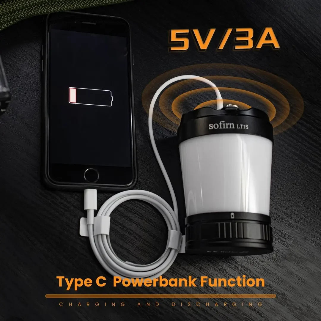 Sofirn LT1S Camping Light Lantern USB C Reverse Charging