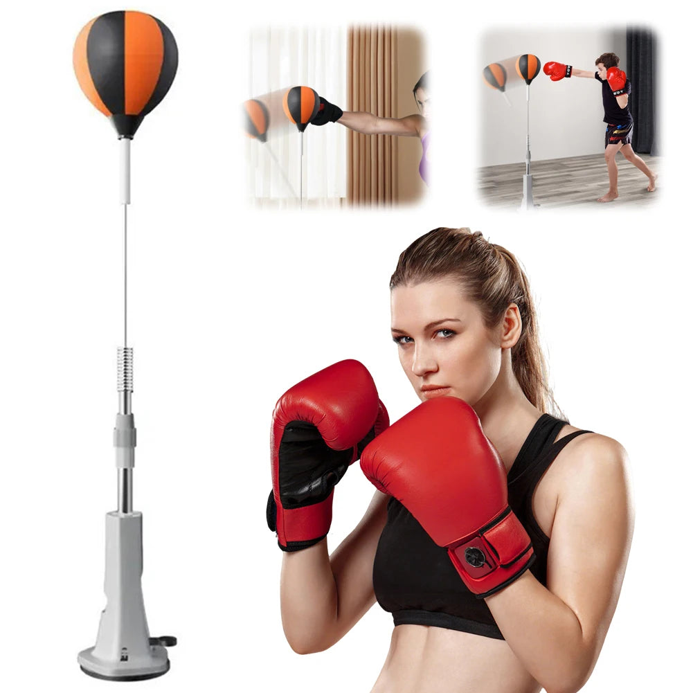 JOCESTYLE Boxing Bag With Stand And Reflex Ball Set