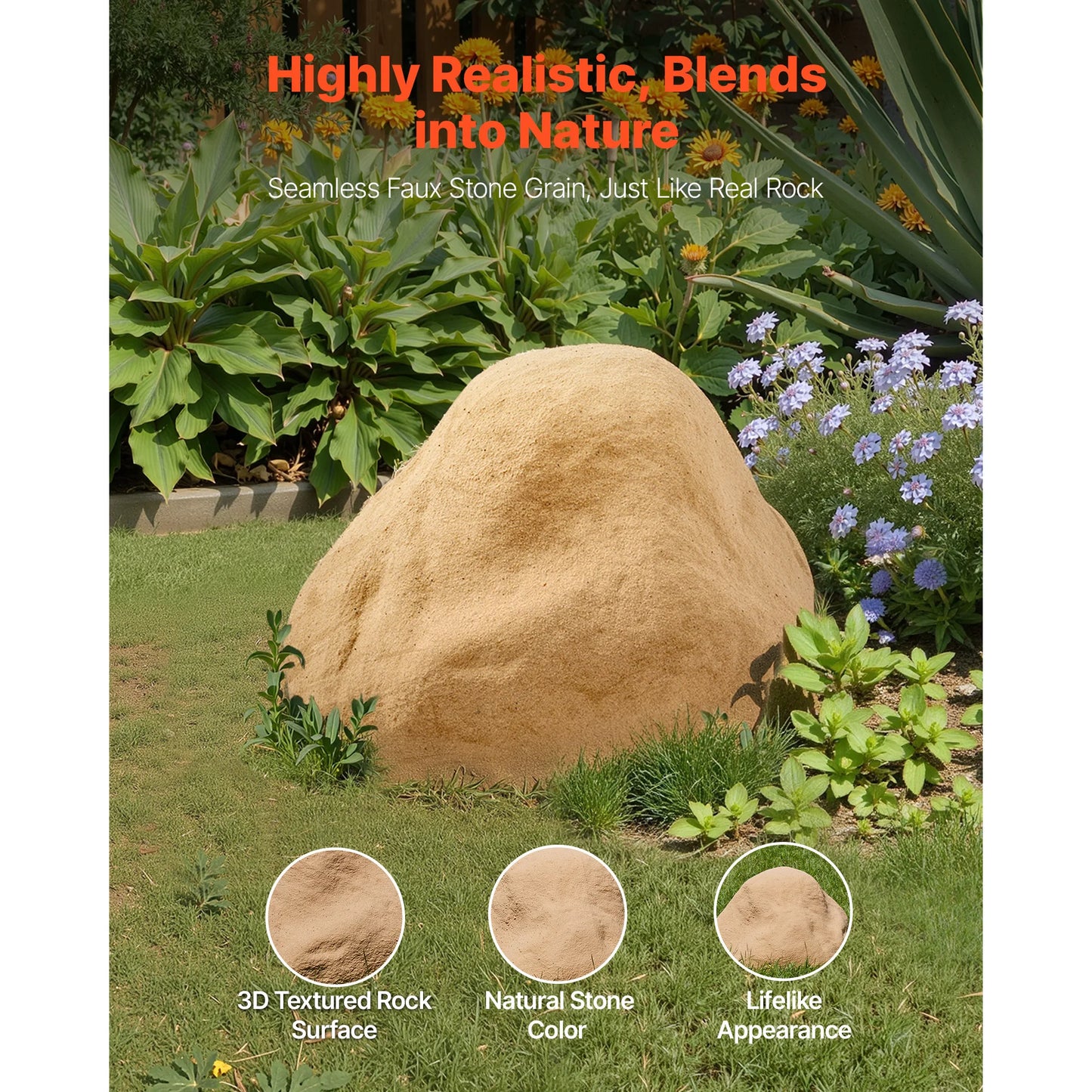 Faux Rock Outdoor Well Pump Cover For Landscaping