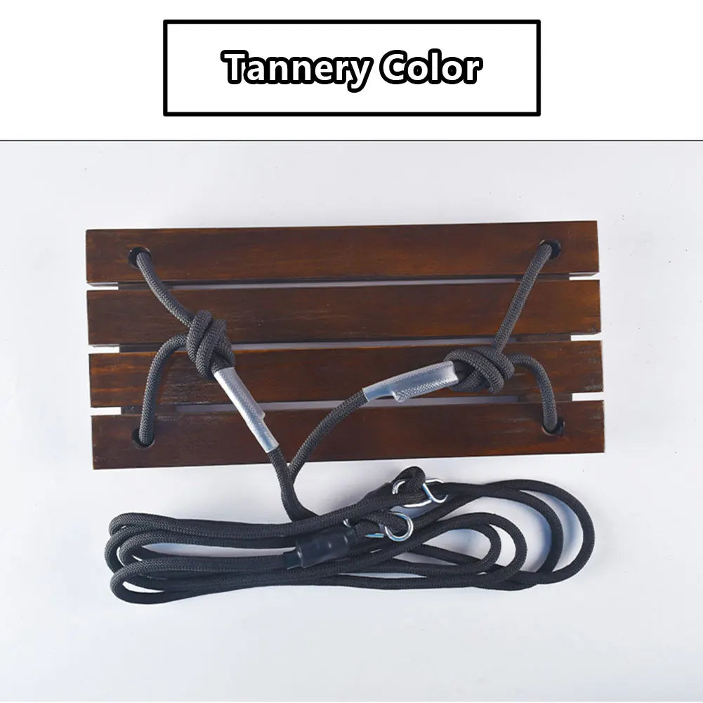 Solid Wood Outdoor Swing Seat With Adjustable Length