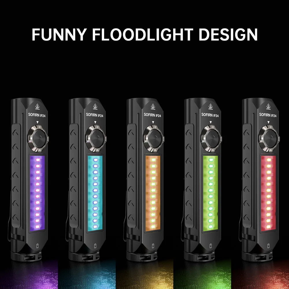 Sofirn IF24 RGB LED Flashlight With Magnetic Charging