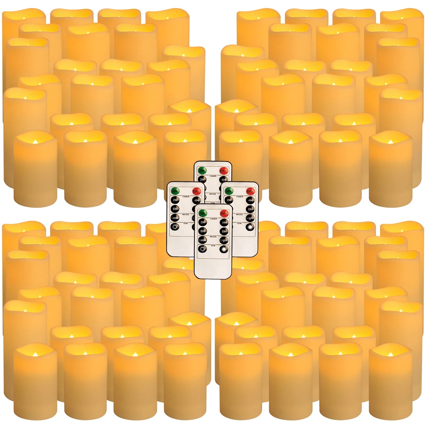 Waterproof Indoor Flameless LED Candle Lights Set