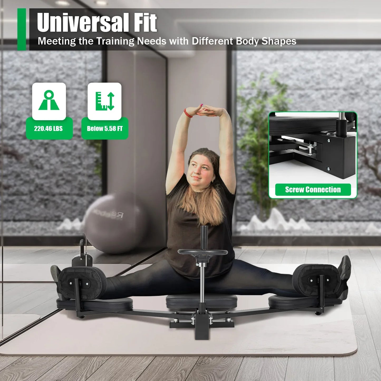 Leg Stretcher 3 Bar Leg Spreader Heavy Duty Machine