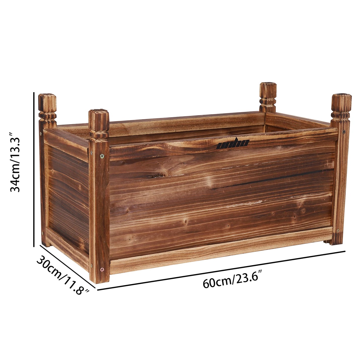 Wooden Raised Flower Bed Planter For Indoor Outdoor Use