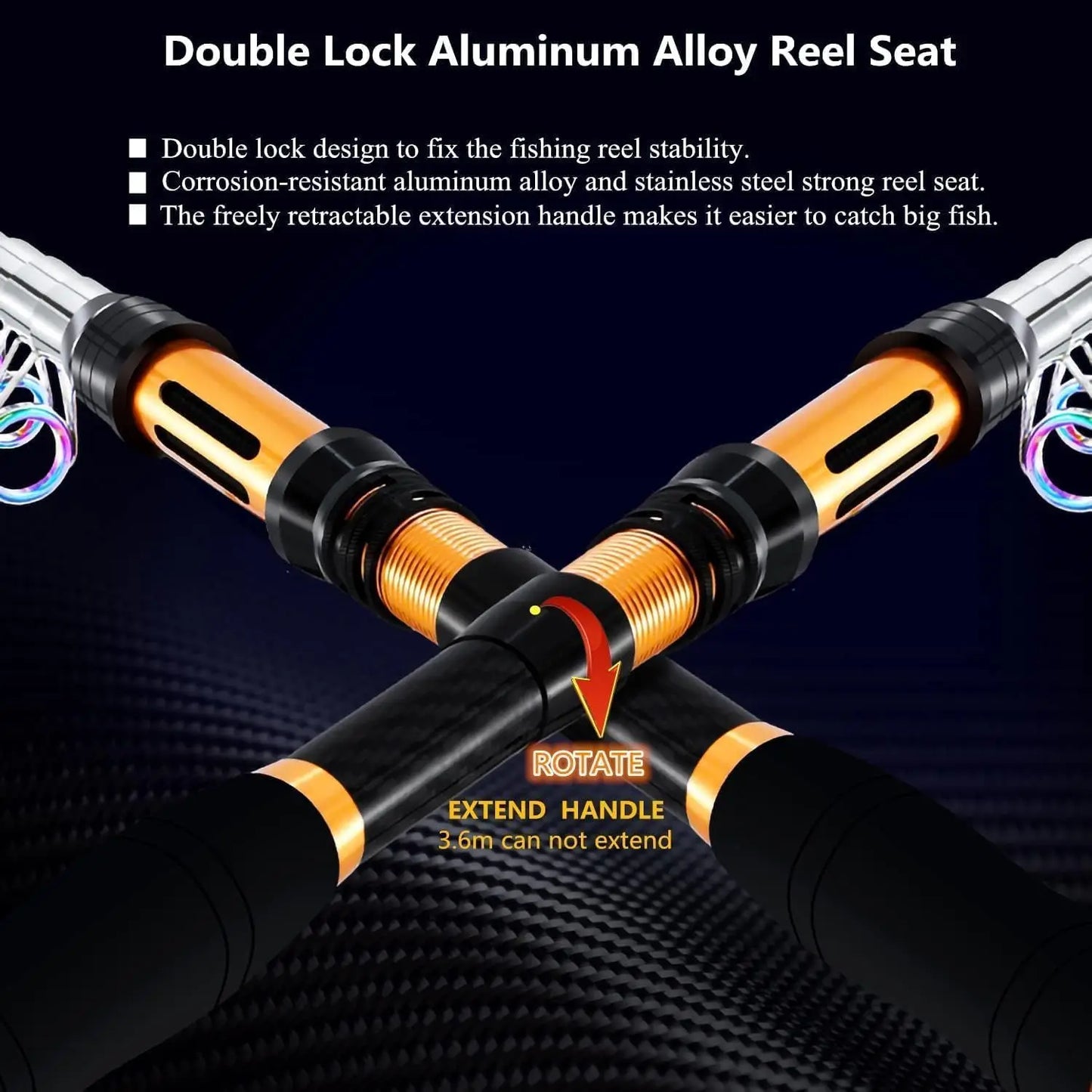 YTYIN Portable Spinning Rod And Combo Set
