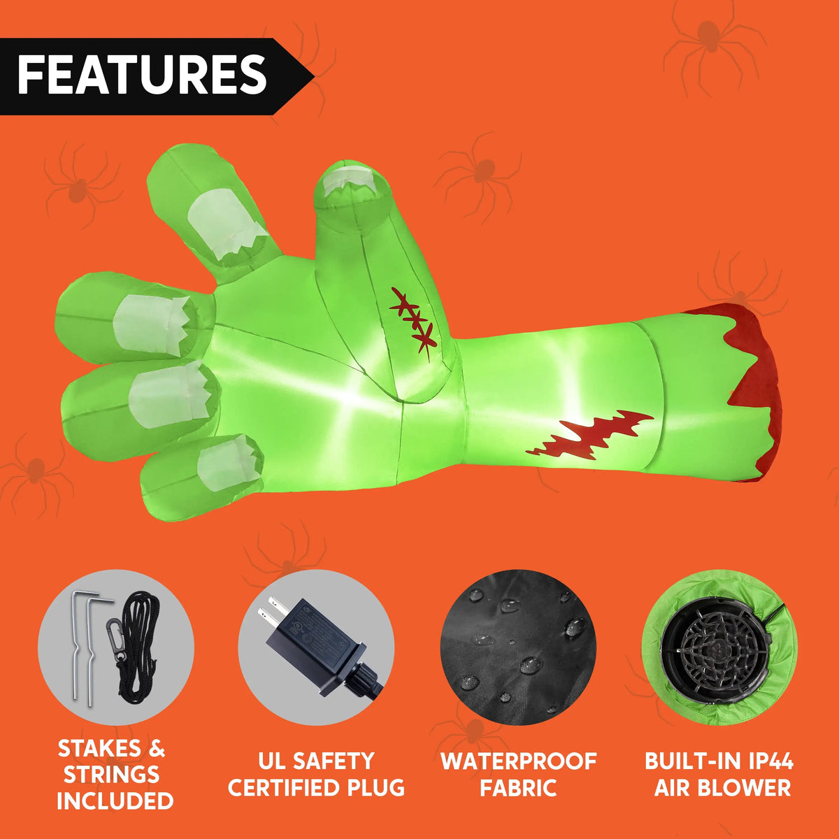 Joyfy Giant Zombie Arm Halloween Outdoor Inflatable