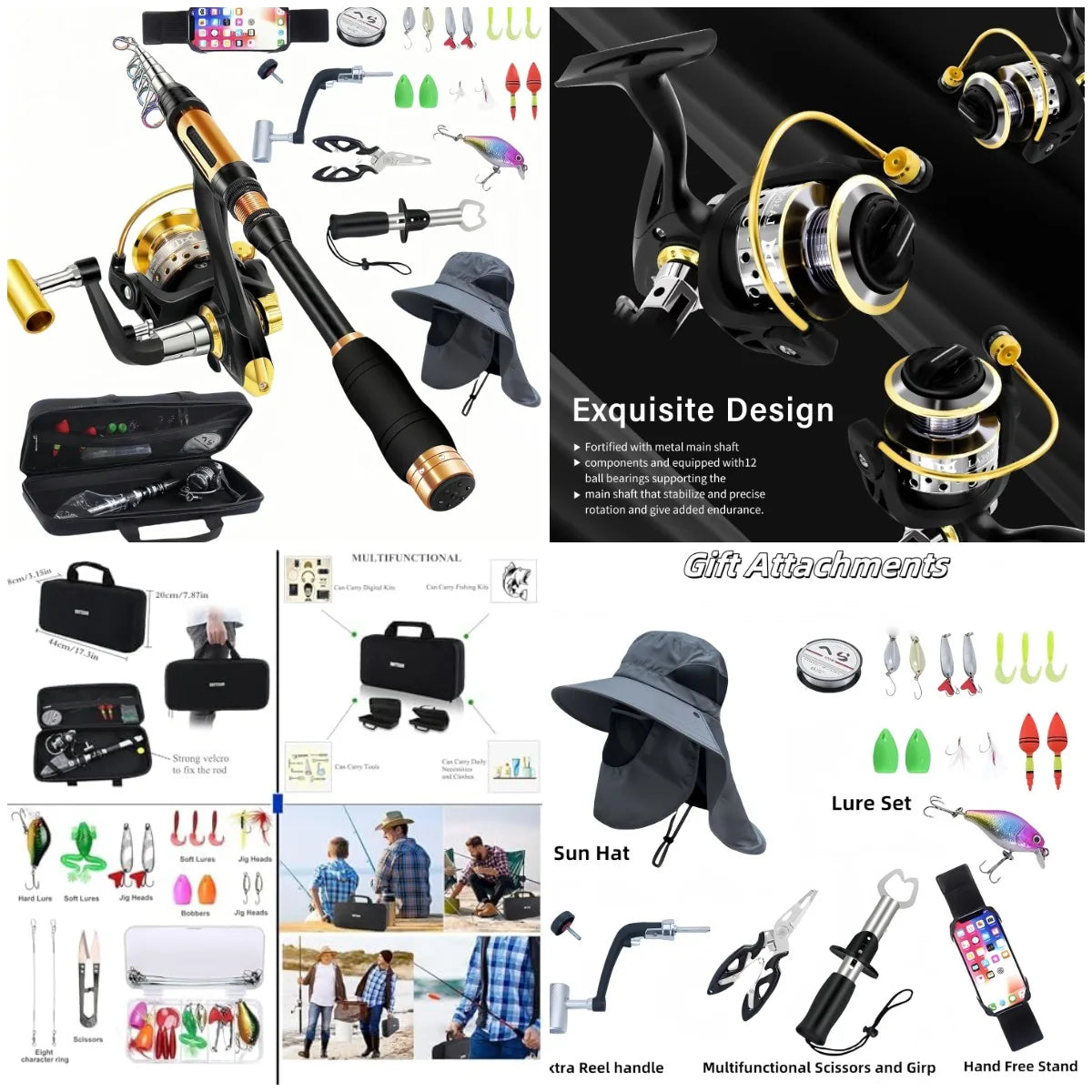 YTYIN Portable Spinning Rod And Combo Set