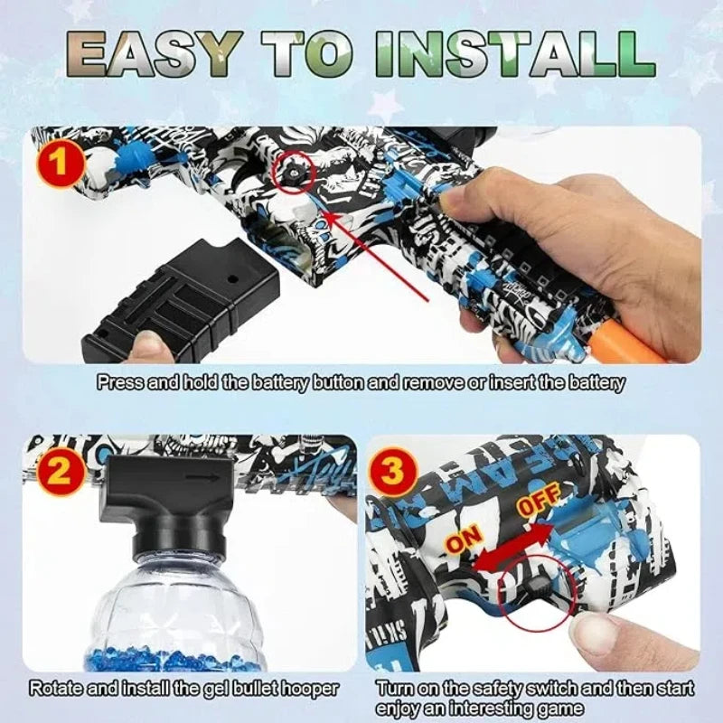M416 Style Automatic Water Bead Blaster Toy