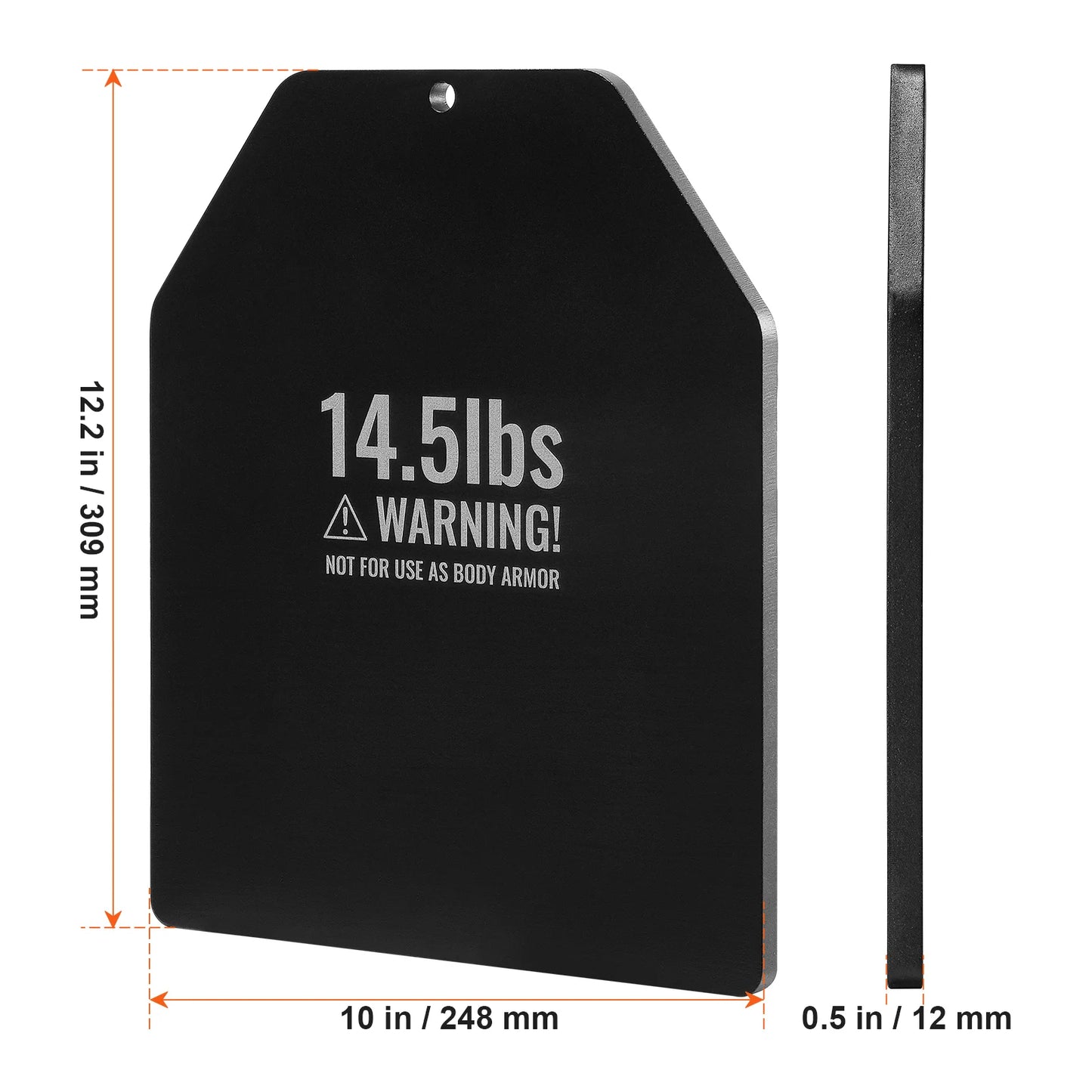 Weighted Vest Plates 19.75 Lb Premium Steel Contoured Fit