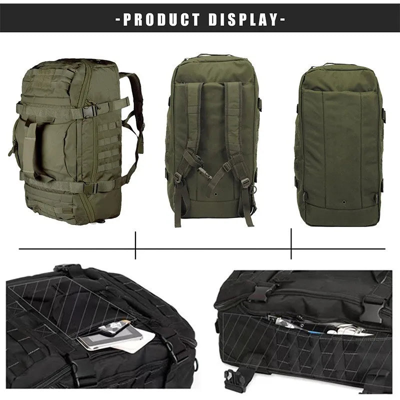 LQARMY 3 Way Duffle Bag Waterproof Travel Tote For Weekend