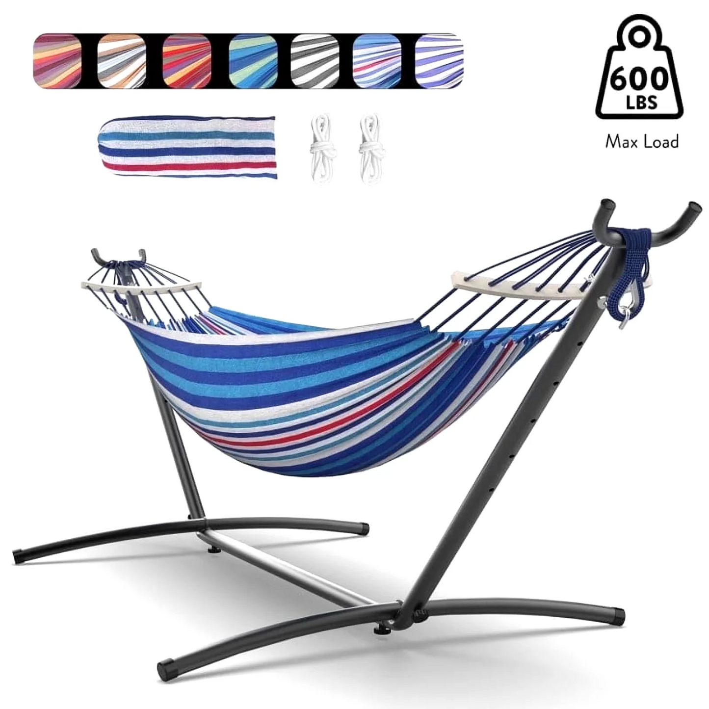 Gyroor 600 Lb Capacity Adjustable Hammock Stand, Outdoor