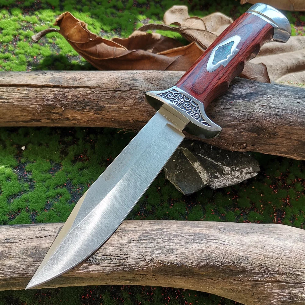 Doom Blade Fixed Wood Handle Camping Knife