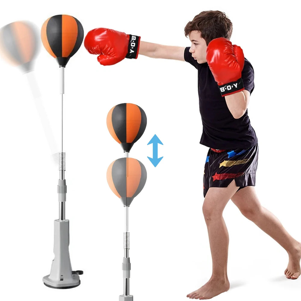 JOCESTYLE Boxing Bag With Stand And Reflex Ball Set