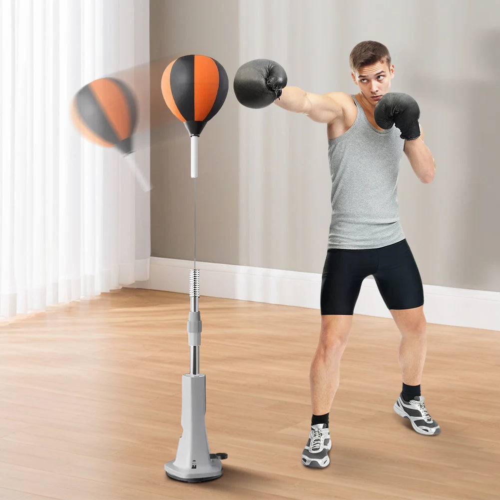 JOCESTYLE Boxing Bag With Stand And Reflex Ball Set