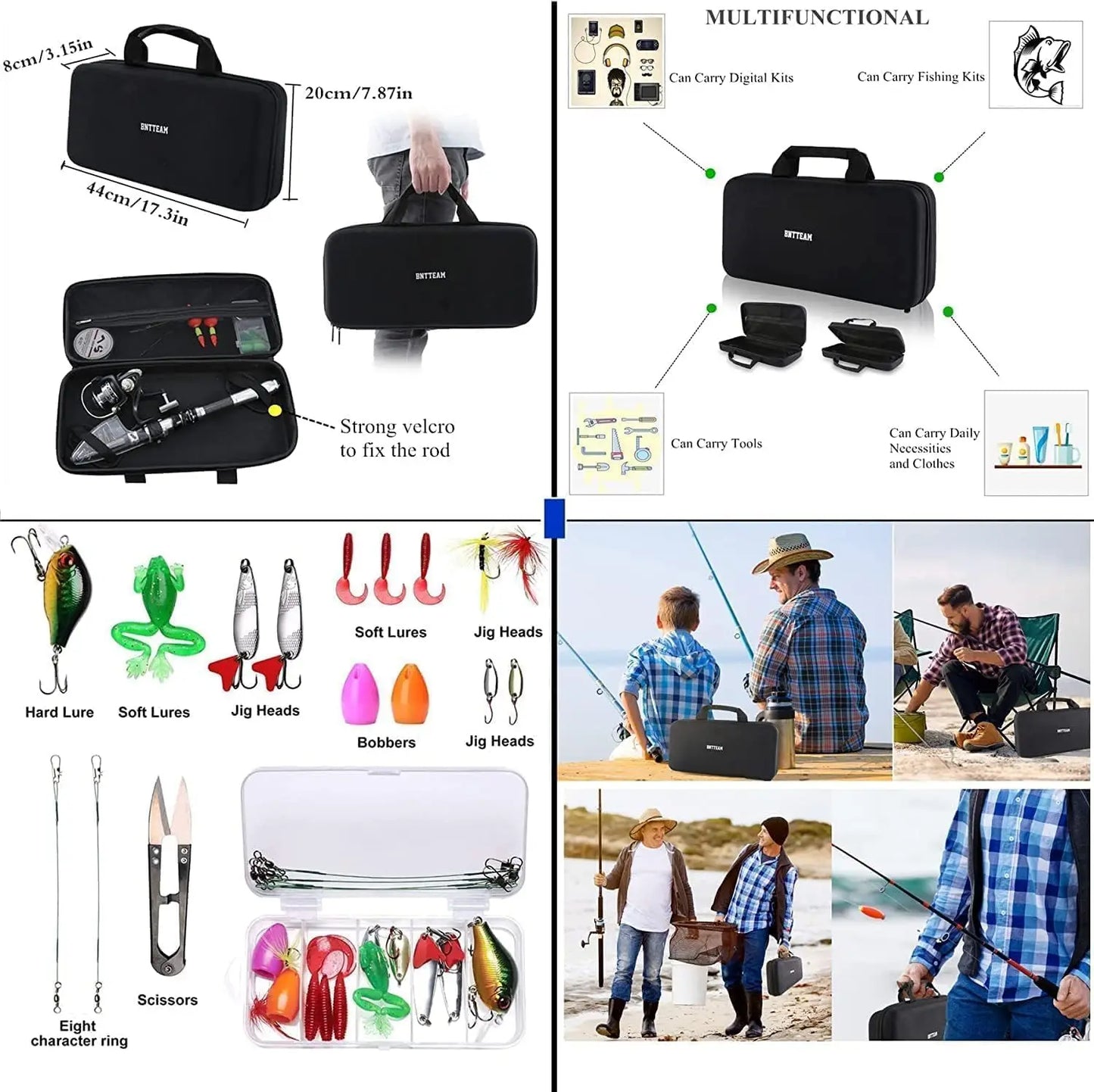 YTYIN Portable Spinning Rod And Combo Set
