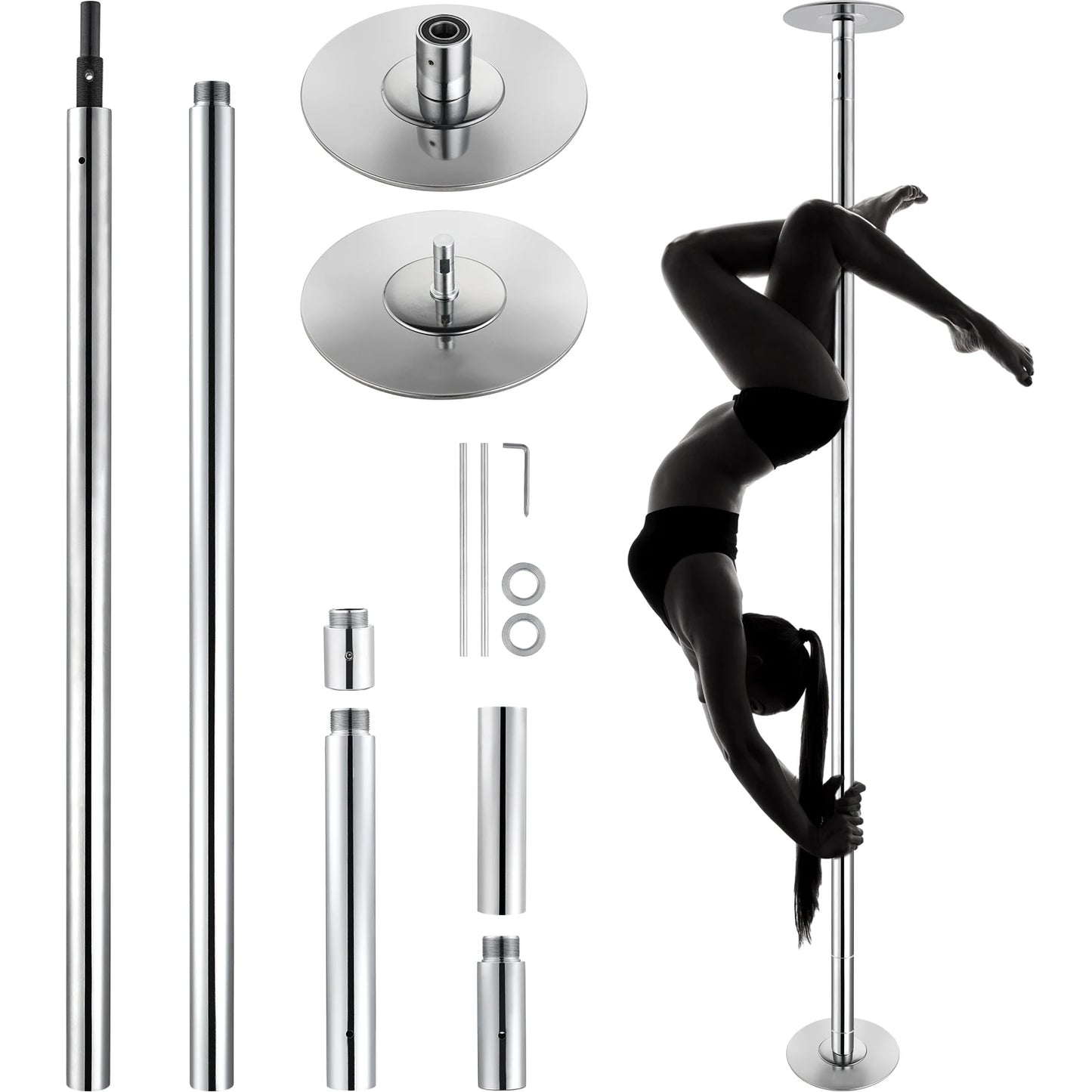 SucceBuy Professional Dancing Pole Kit Stainless Steel