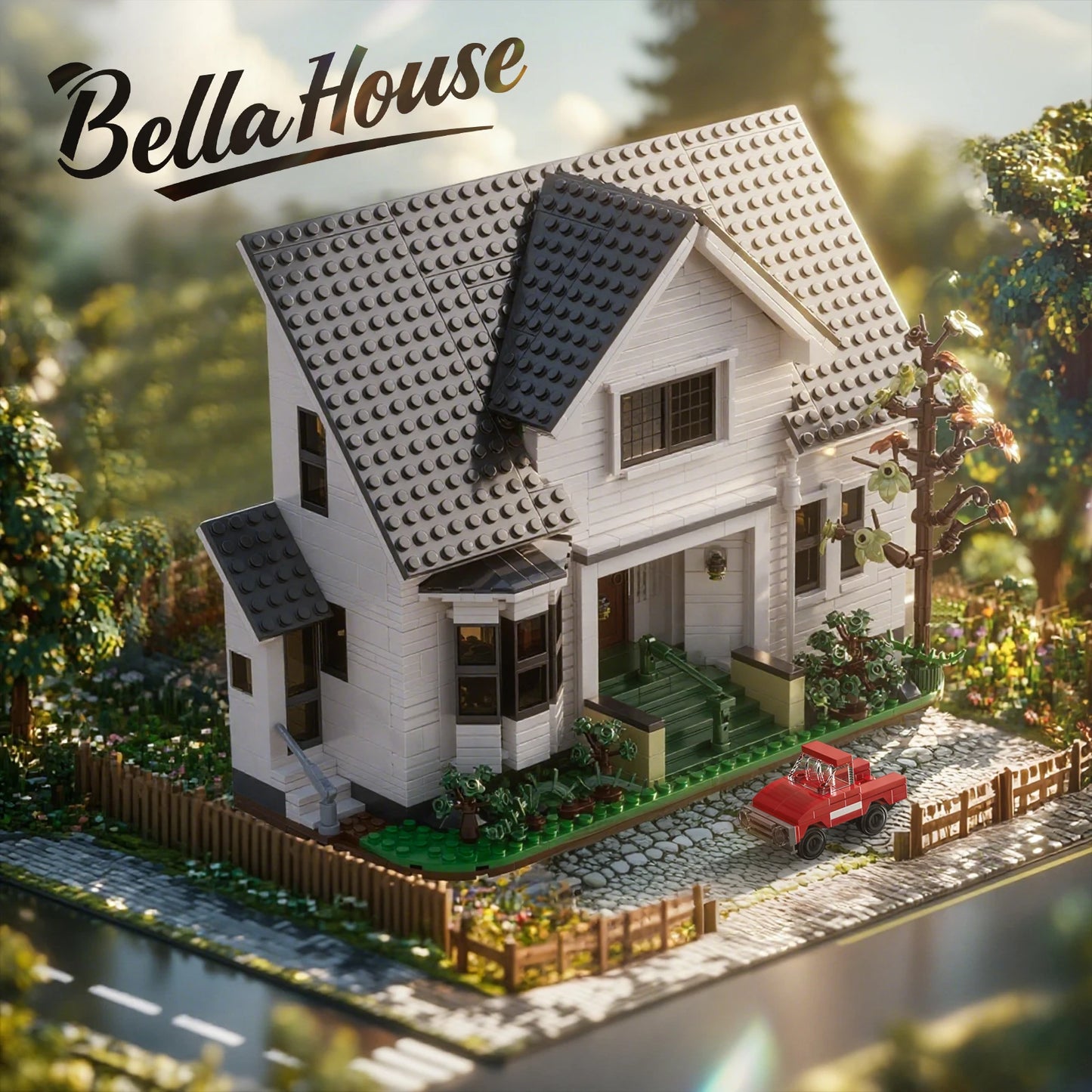 BuildMoc Bella House Building Block Set