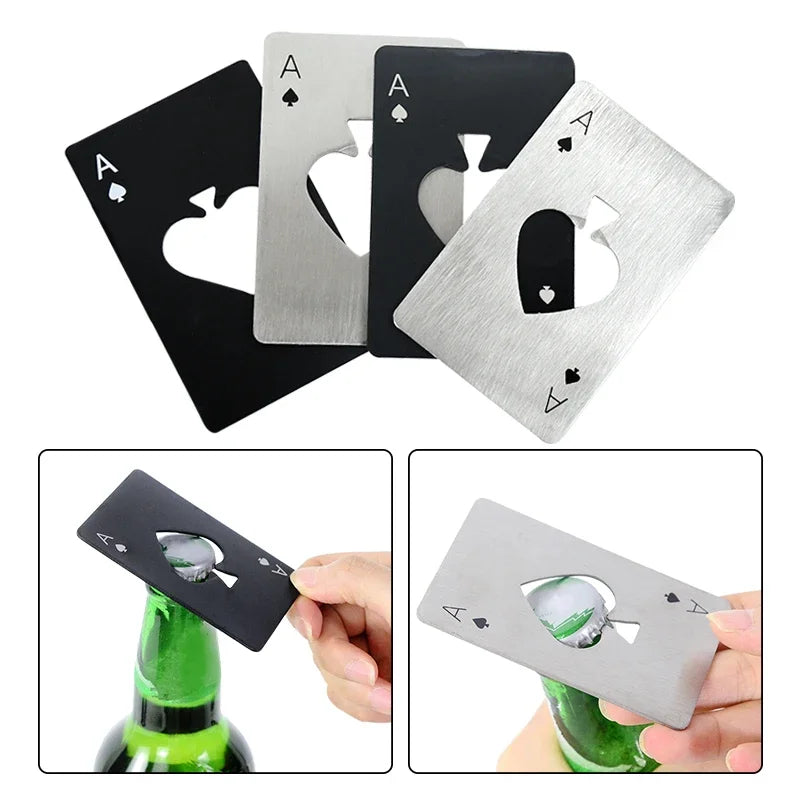 Stainless Steel Credit Card Bottle Can Opener
