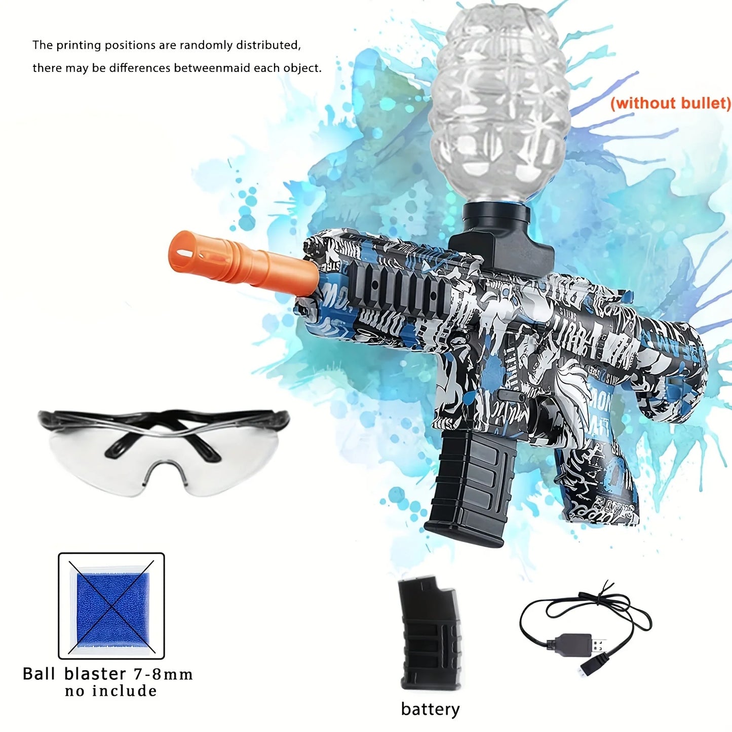 M416 Style Automatic Water Bead Blaster Toy