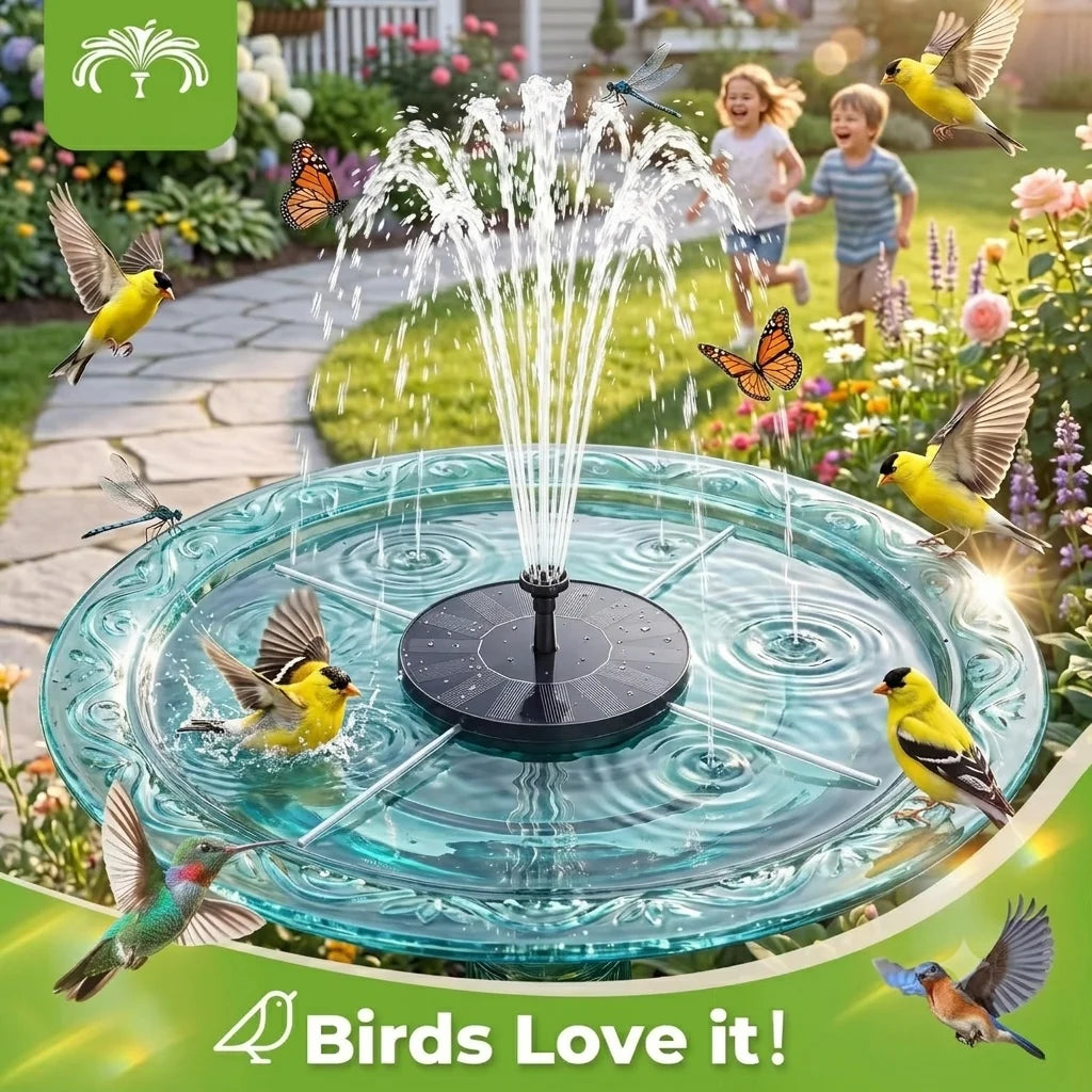 Floating Solar Water Fountain With Six Nozzles