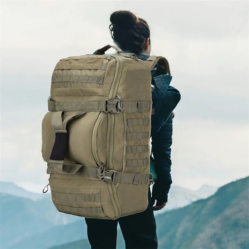 LQARMY Outdoor Tactical Backpack for Hiking and Camping