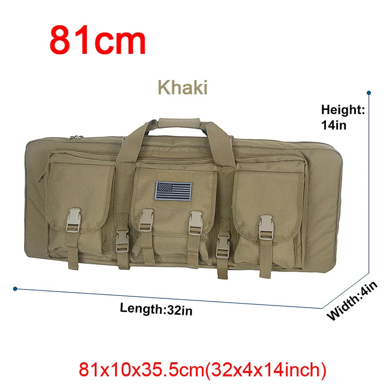 LQARMY Tactical Double Rifle Case With MOLLE Bag