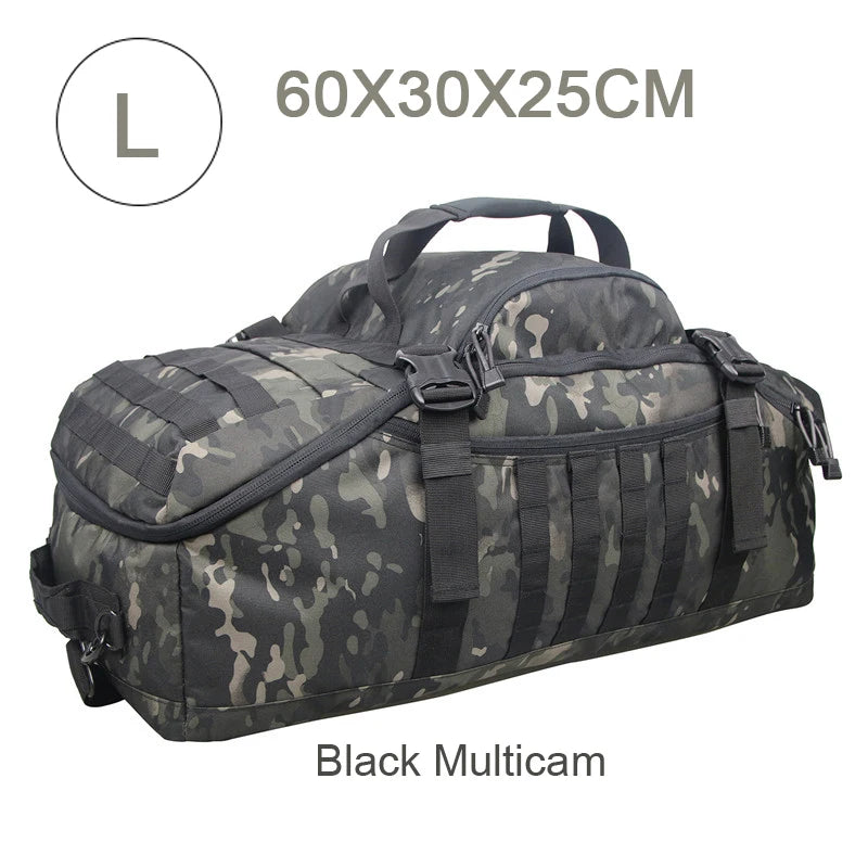 LQARMY 3 Way Duffle Bag Waterproof Travel Tote For Weekend