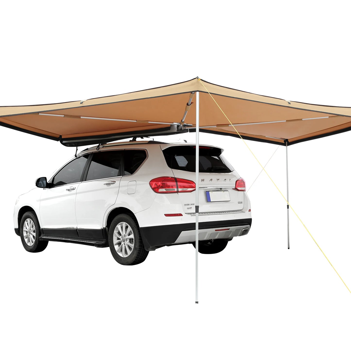 Retractable Vehicle Awning With Waterproof Storage Bag