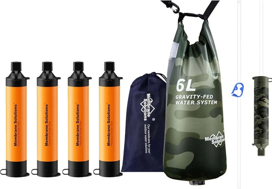 Portable Gravity Water Filter For Camping Survival