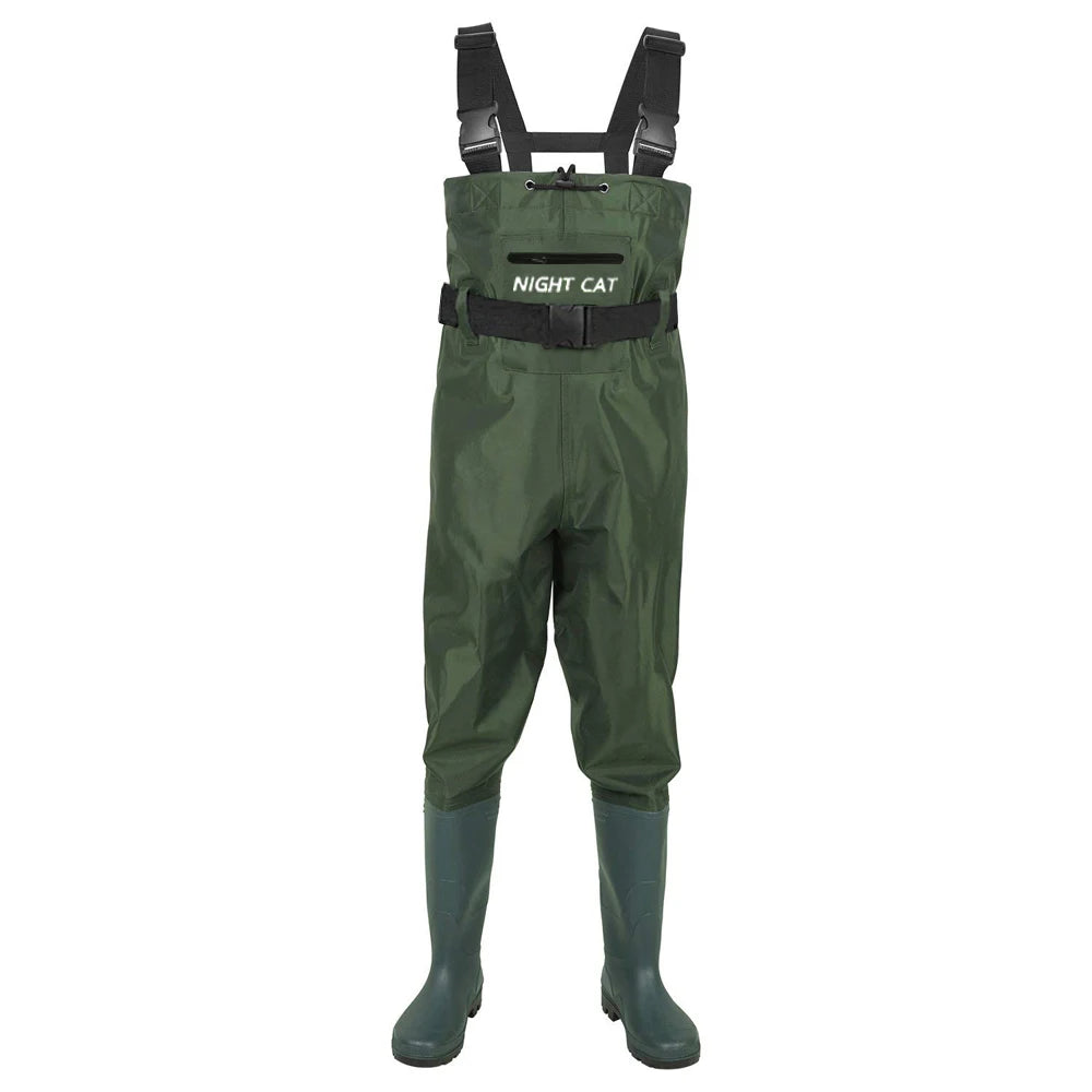 Night Cat Waterproof Chest Wader With Boots For Men Women
