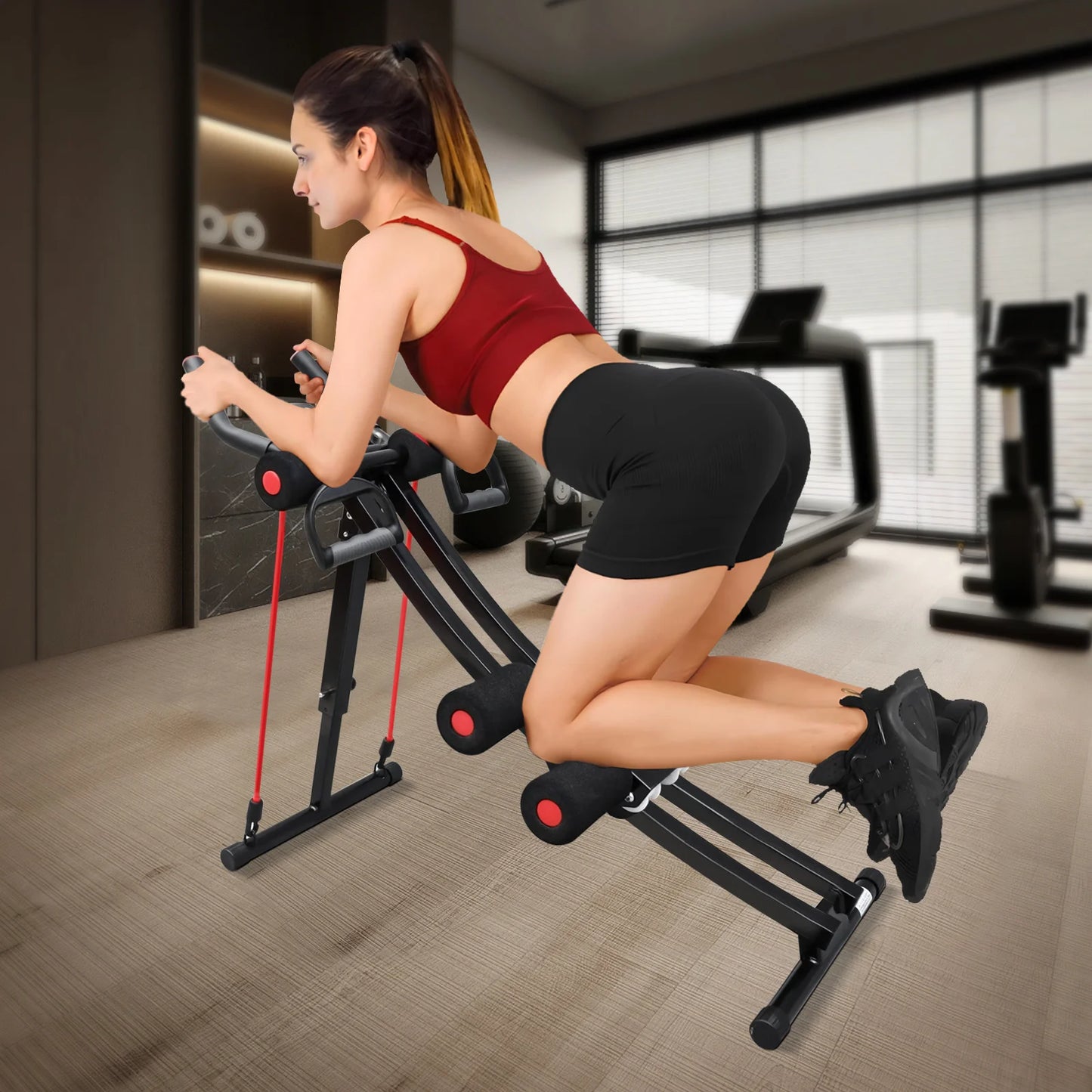 GIKPAL Foldable Ab Machine For Home Gym Core Trainer