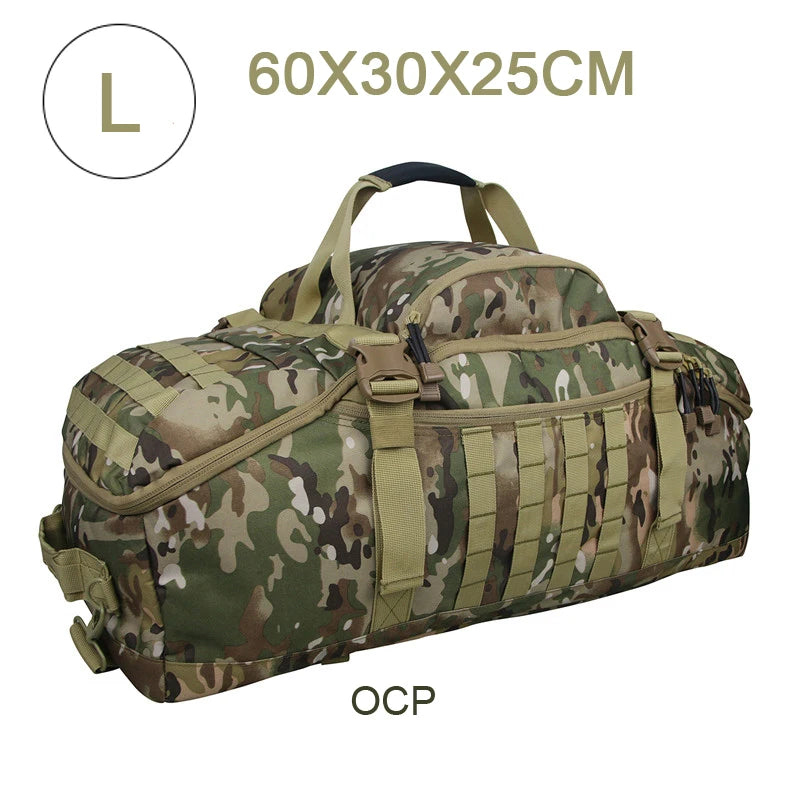 LQARMY 3 Way Duffle Bag Waterproof Travel Tote For Weekend