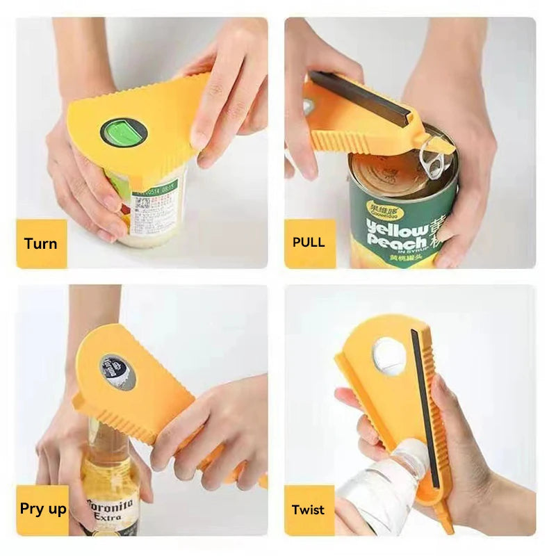 Multifunctional Stainless Steel Can Bottle Opener