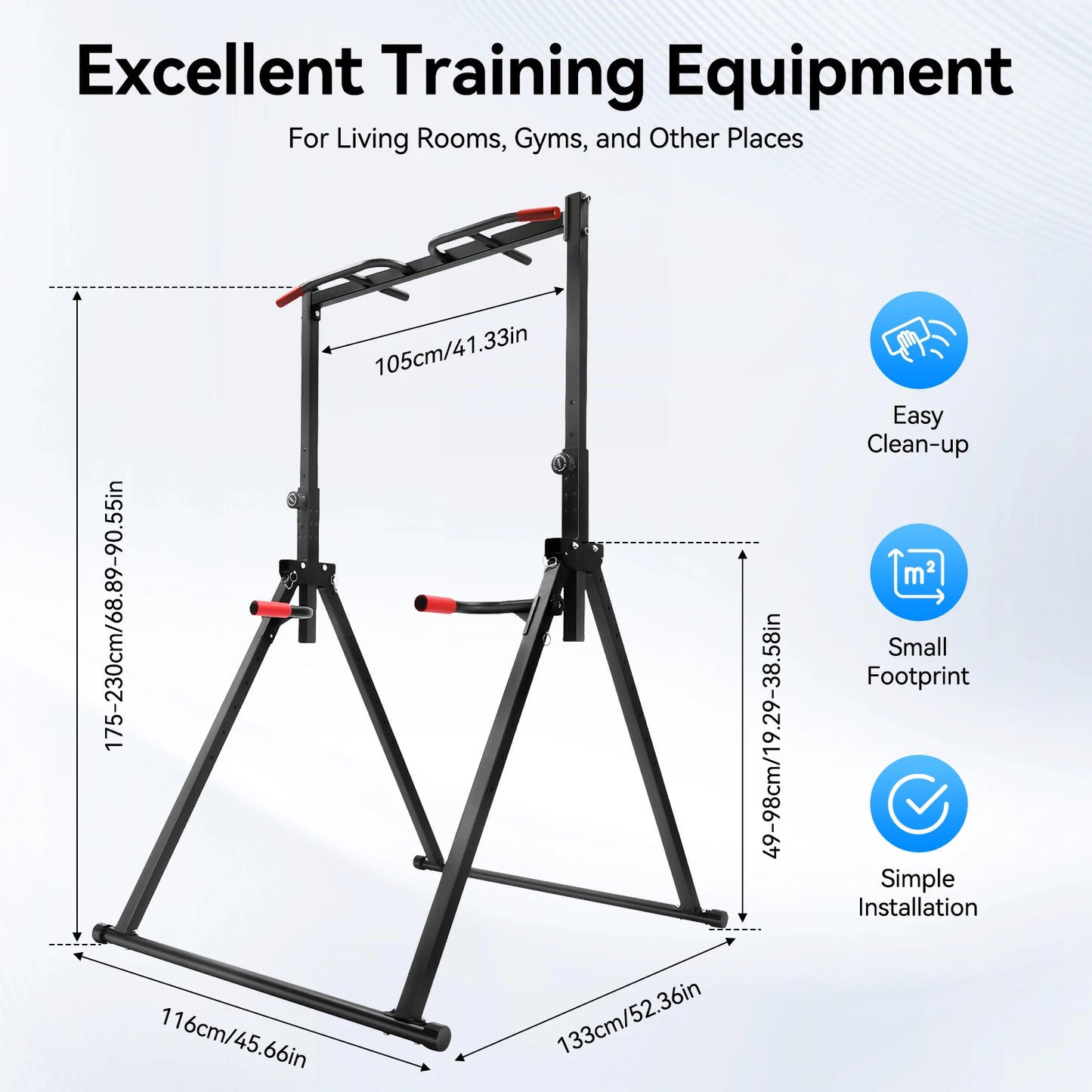 Adjustable Pull Up Bar For Home Gym 200kg Capacity